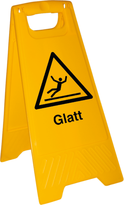 Glatt gulv skilt - Flyttbare gulv skilt
