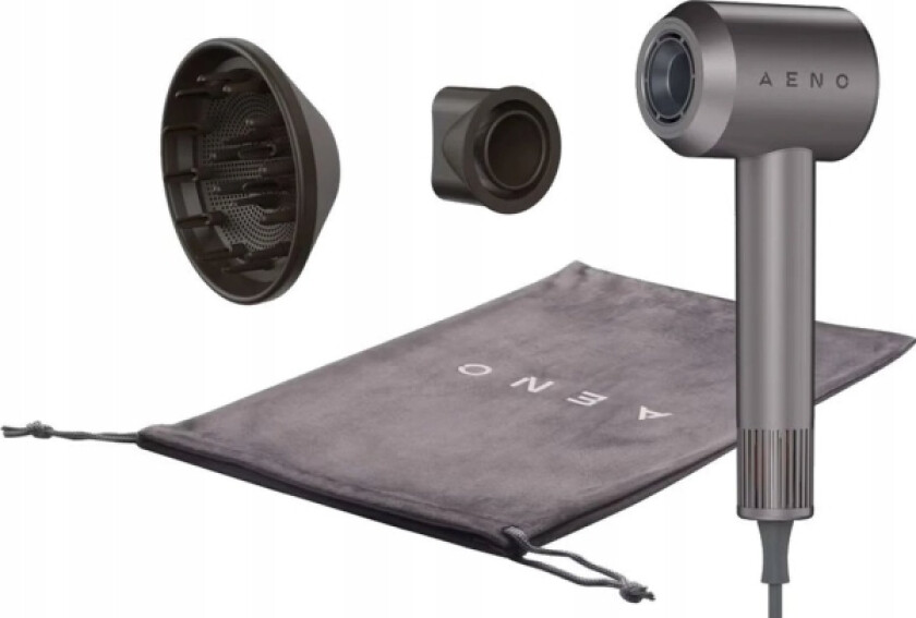 Hårføner Hd1, Høy Hastighet, Luftstrøm 100 Km/T, Ntc Sensor, 1500W, Ionisering, Inkl. Diffusor, Konsentrator, Reiseveske