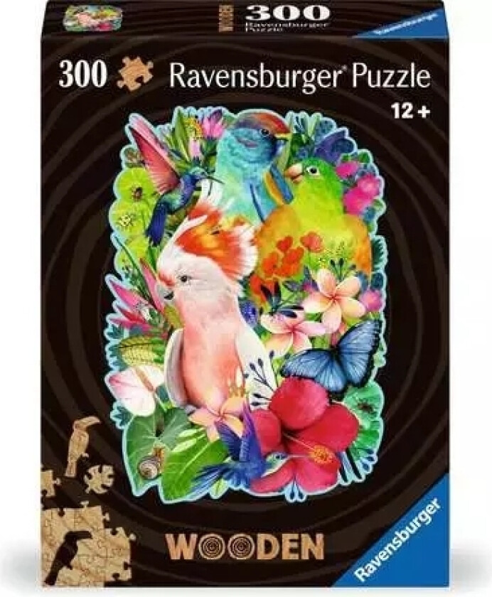 Wodden Puzzle Exotic Birds (300 Pieces)