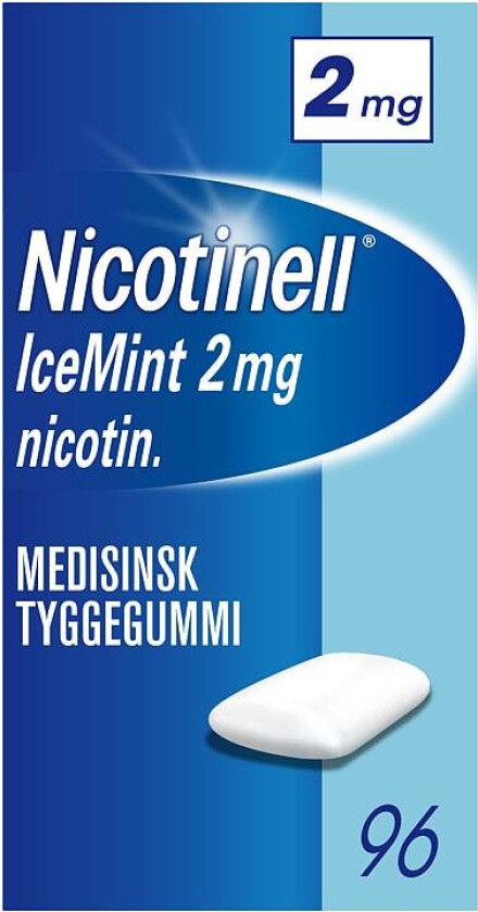 Nicotinell Icemint Tyggegummi 2mg 96stk