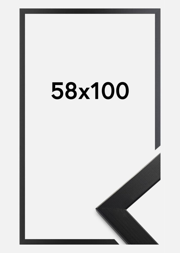 Ramme Trendline Akrylglass Svart 58x100 Cm