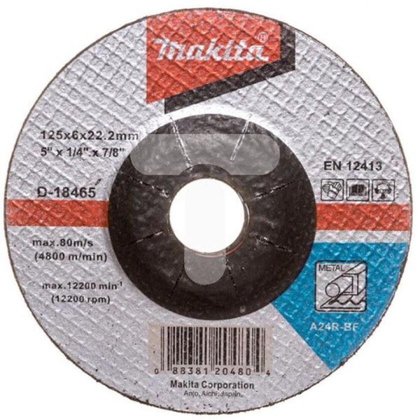 D-18465 Slipeskive 125 mm