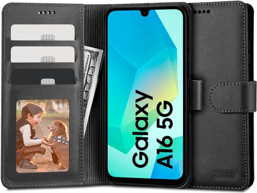 Samsung Galaxy A16 Flipdeksel - Svart