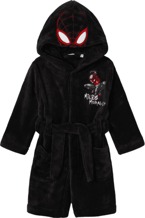 Name It Nmmnothello Spiderman badekåpe, Black