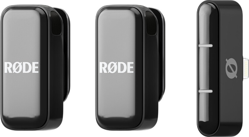 RØDE Wireless Micro, trådløst Lightning-mikrofonsystem, ghost black