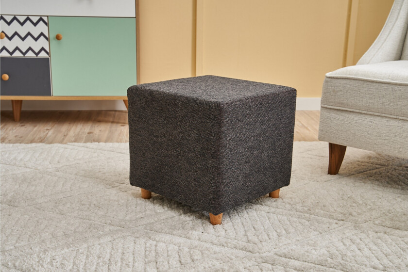 Gracen Sittepuff 40 cm - Antrasitt/Kobber