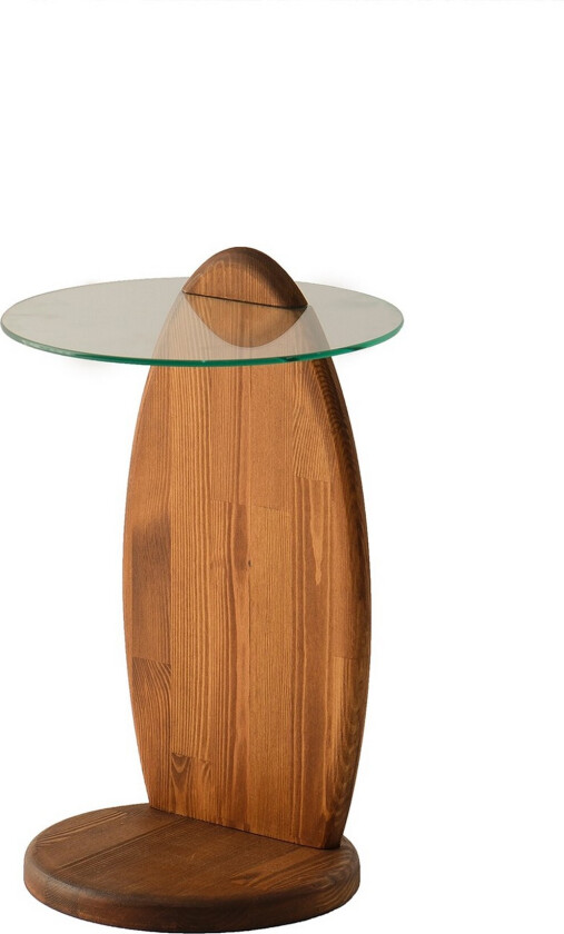 Guinn Sidebord 35 cm - Brun/Transparent