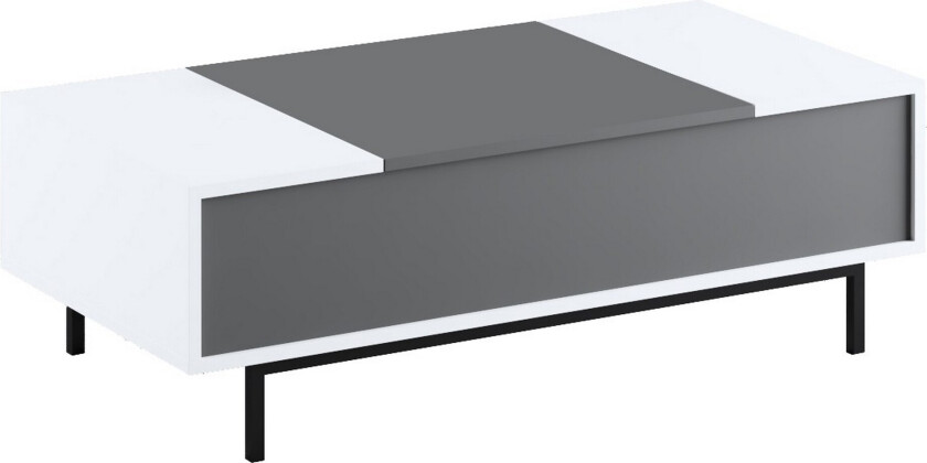 Germaine Sofabord 120 cm - Antrasitt/Hvit/Svart