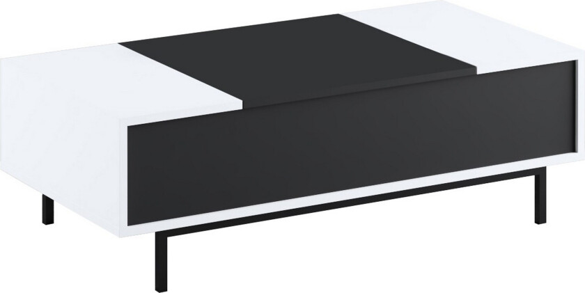 Germaine Sofabord 120 cm - Svart/Hvit