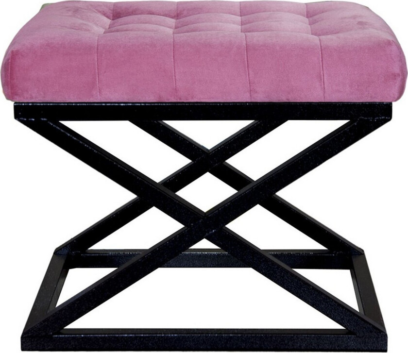 Gillie Sittepuff 40 cm - Svart/Fuksia