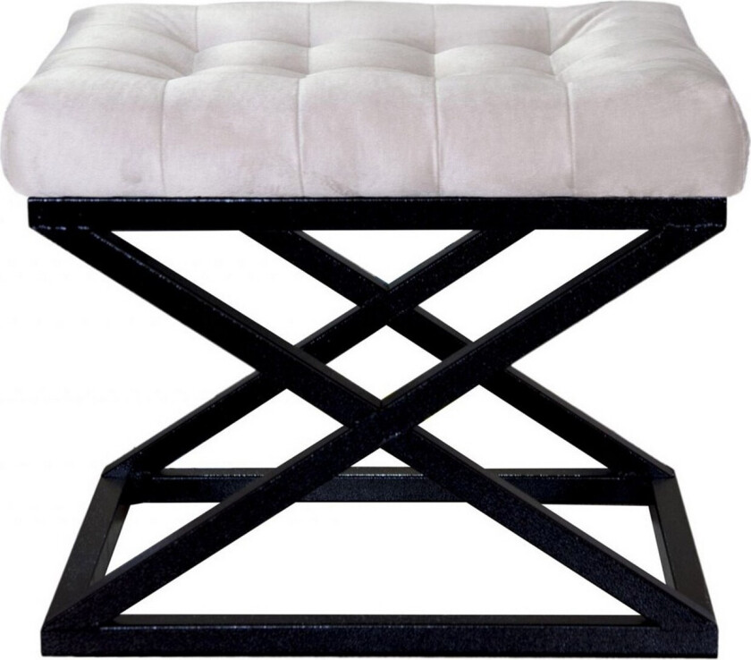 Gillie Sittepuff 40 cm - Svart/Hvit
