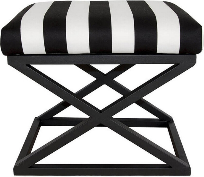 Gillie Sittepuff 40 cm - Svart/Hvit
