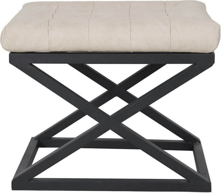 Gillie Sittepuff 40 cm - Svart/Hvit