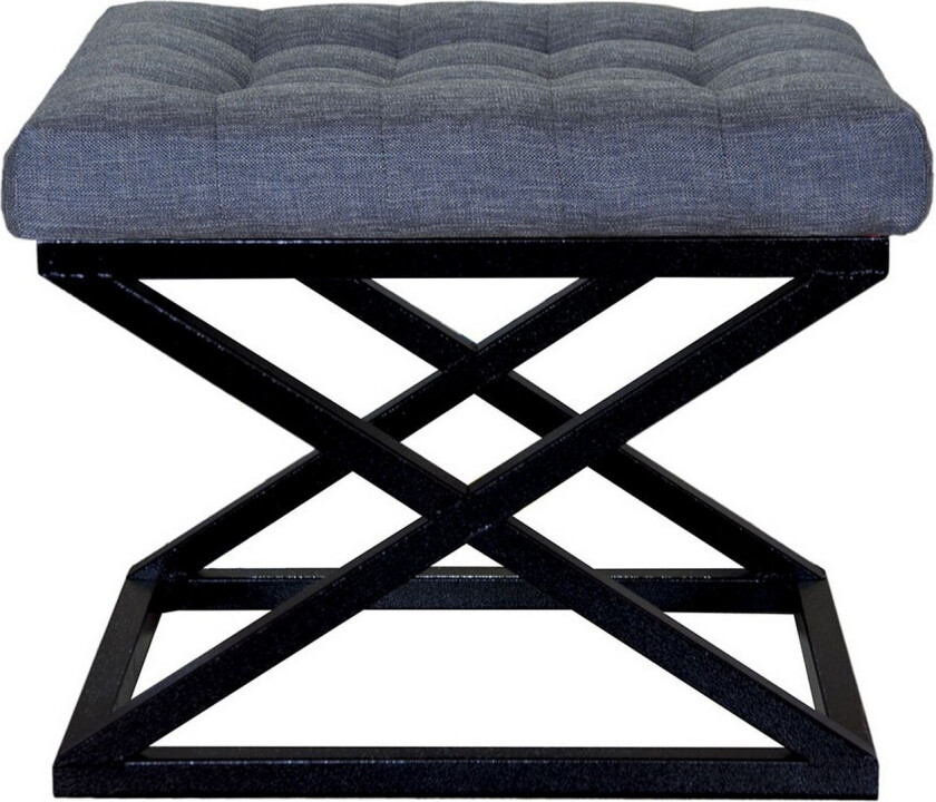 Gillie Sittepuff 40 cm - Svart/Blå