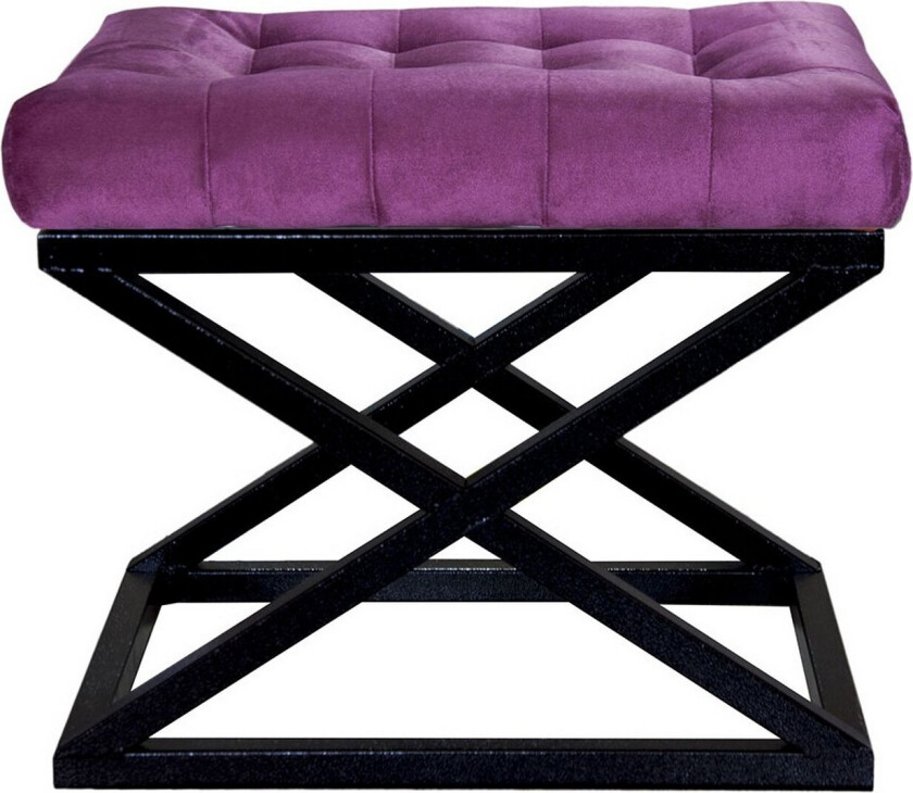 Gillie Sittepuff 40 cm - Svart/Lilla