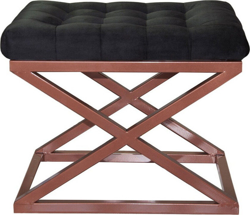 Gillie Sittepuff 40 cm - Kobber/Svart