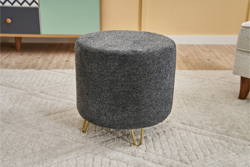 Guillermo Sittepuff 40 cm - Antrasitt/Gull