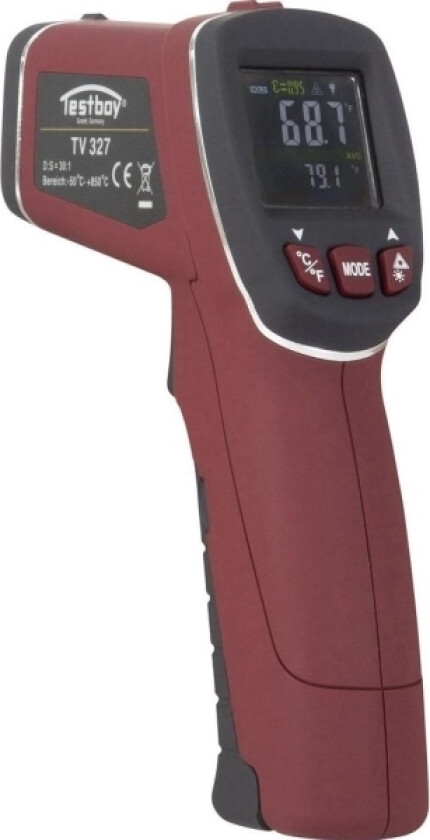 Tv 327 Infrarødt Termometer Optik (Termometer) 30:1 -50 - +760 °C Berøringsfri Ir-Måling, Kontaktmåling