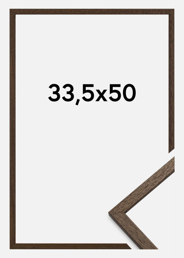 Ramme Edsbyn Akrylglass Valnøtt 33,5x50 Cm