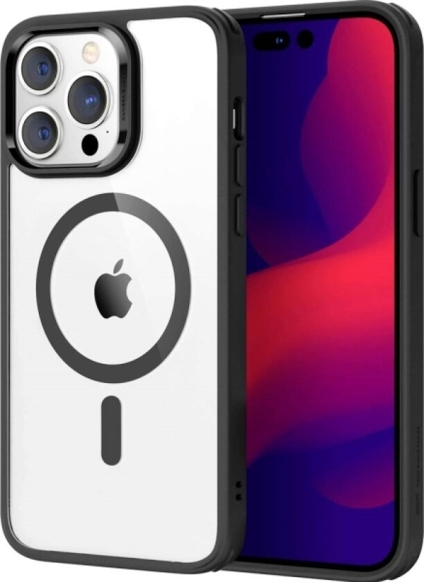 Esr Classic Hybrid Halolock Case Mobiltelefon Backcover Apple Iphone 14 Pro Max Transparent, Sort Magsafe-Kompatibel