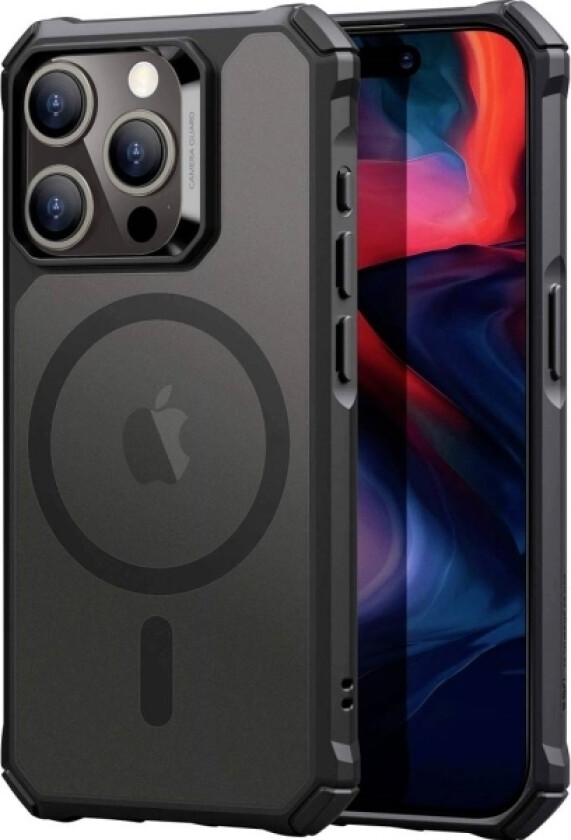 Esr Air Armor Halolock Case Mobiltelefon Backcover Apple Iphone 15 Pro Sort Magsafe-Kompatibel