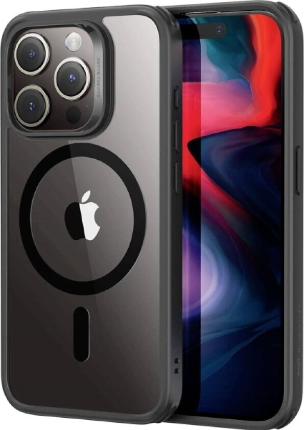 Esr Classic Hybrid Halolock Case Mobiltelefon Backcover Apple Iphone 15 Pro Max Transparent, Sort Magsafe-Kompatibel