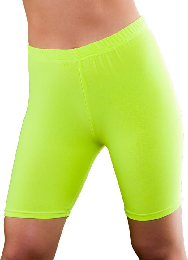 80-talls Sykkelshorts, Neon gul, XS/S