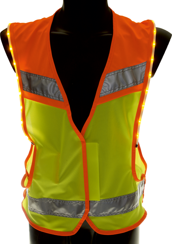 Jack Pro refleksvest med lys for ryttere og hundeeiere (M)