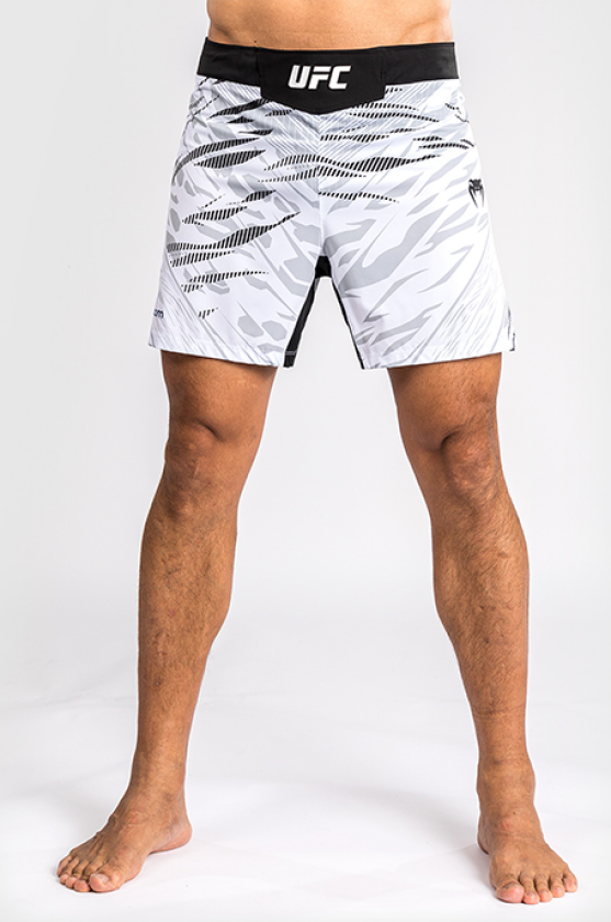 UFC Fusion Authentic Fight Night Men's Fight Shorts Short Fit White