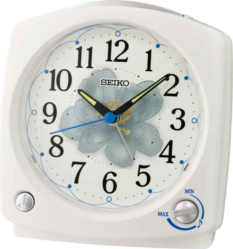 Alarm Clock Quite Sweep Second Hand QHP012W - Kvarts - Hvit - - - Akryl