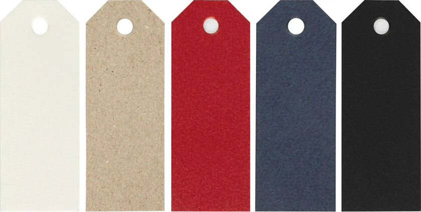 Gaveetiketter Manillamerken 3x8 cm 20 stk Svart