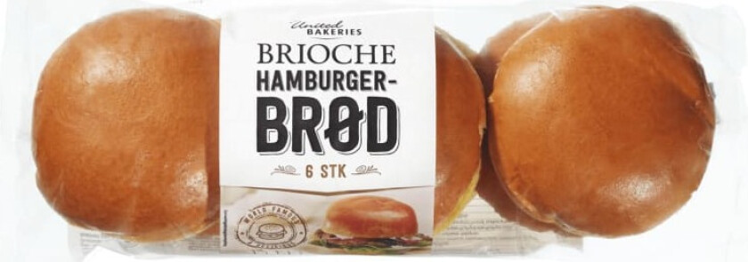 Hamburgerbrød Brioche 6stk 300g