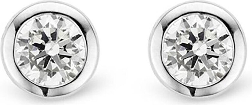 , Studs i 925 sølv med zirkonia