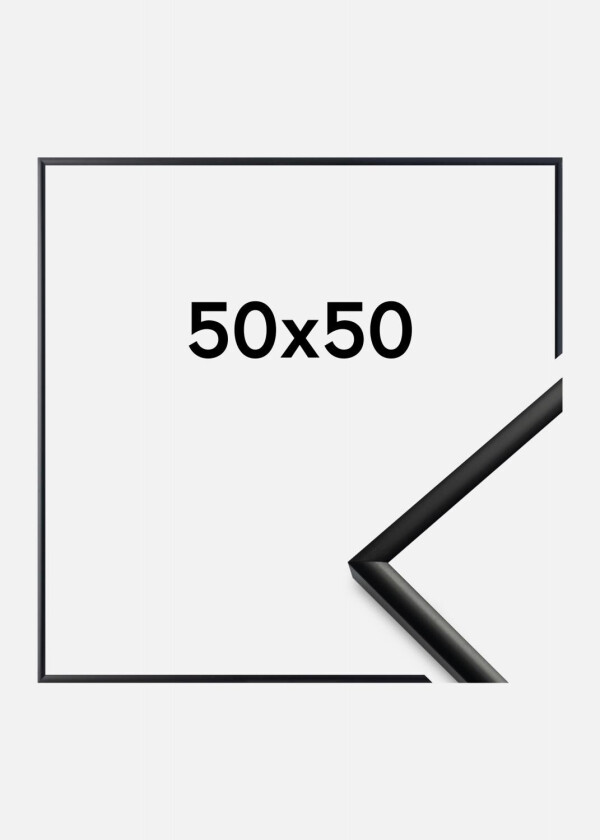 Ramme New Lifestyle Akrylglass Matt Svart 50x50 Cm