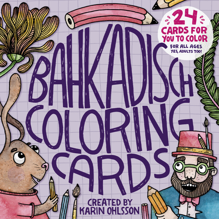 BahKadisch Coloring Cards Purple