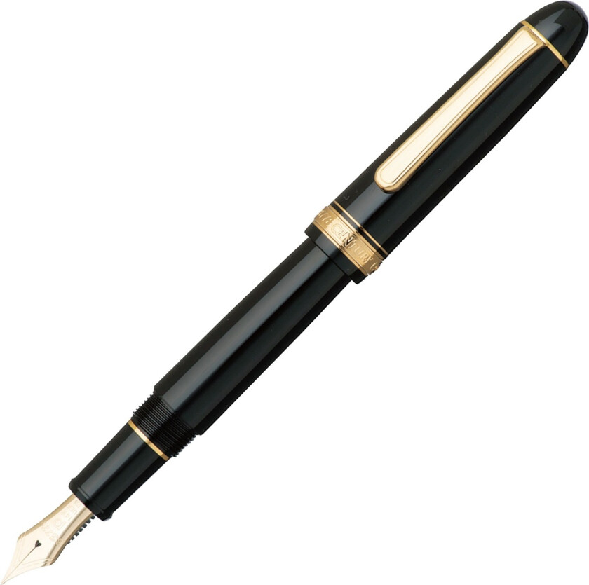 #3776 Century Fyllepenn Gold Trim Music nib