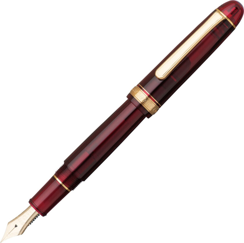 #3776 Century Gold Trim Fyllepenn Bourgogne Music nib