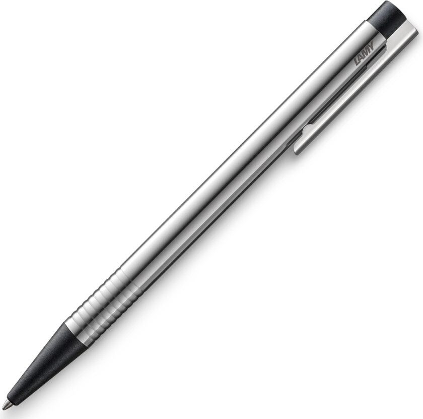 Logo Matt Steel Black Kulepenn