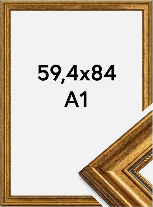Ramme Rokoko Akrylglass Gull 59,4x84 Cm (A1)