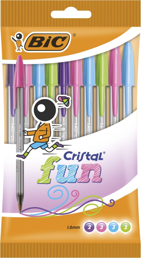 Cristal Fun Kulepenn 10-set