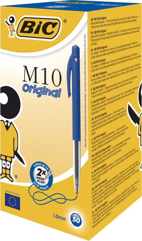 M10 Original Kulepenn Pen 50-pakke Black