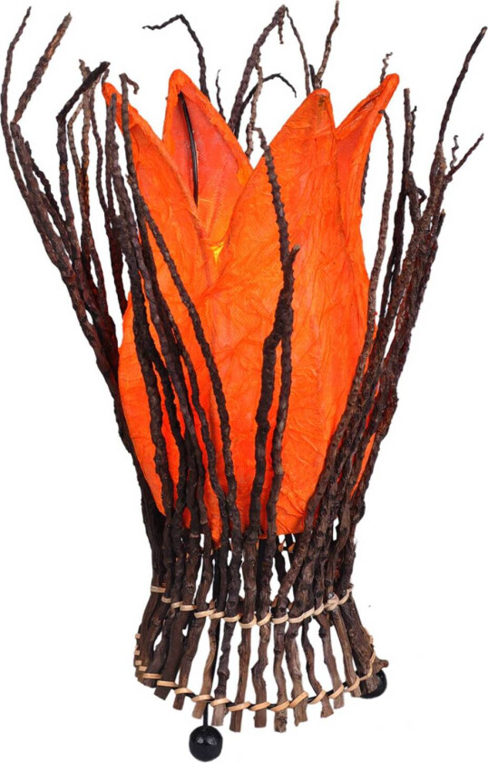 Blomstrende bordlampe Stella, oransje