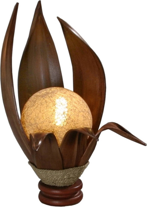 Bordlampe Karima av herdede kokosblader