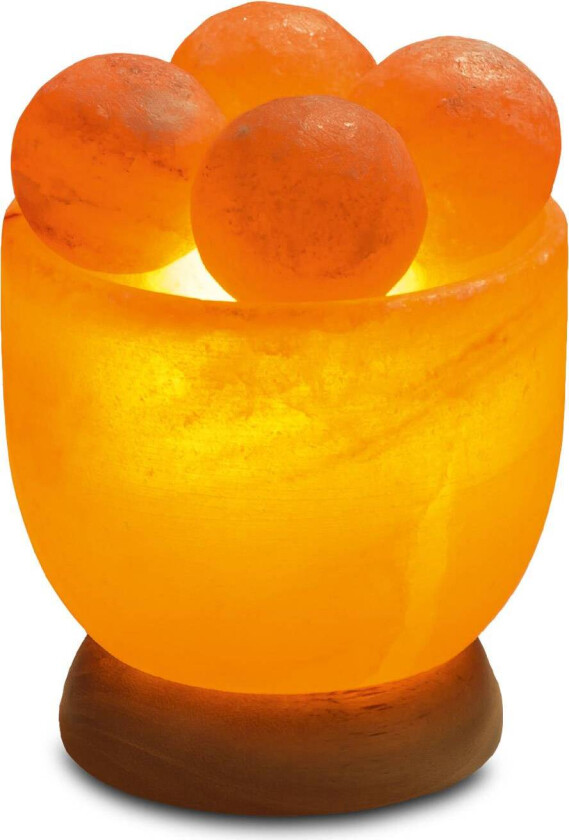 Saltkrystallskål med massasjeballer, rund