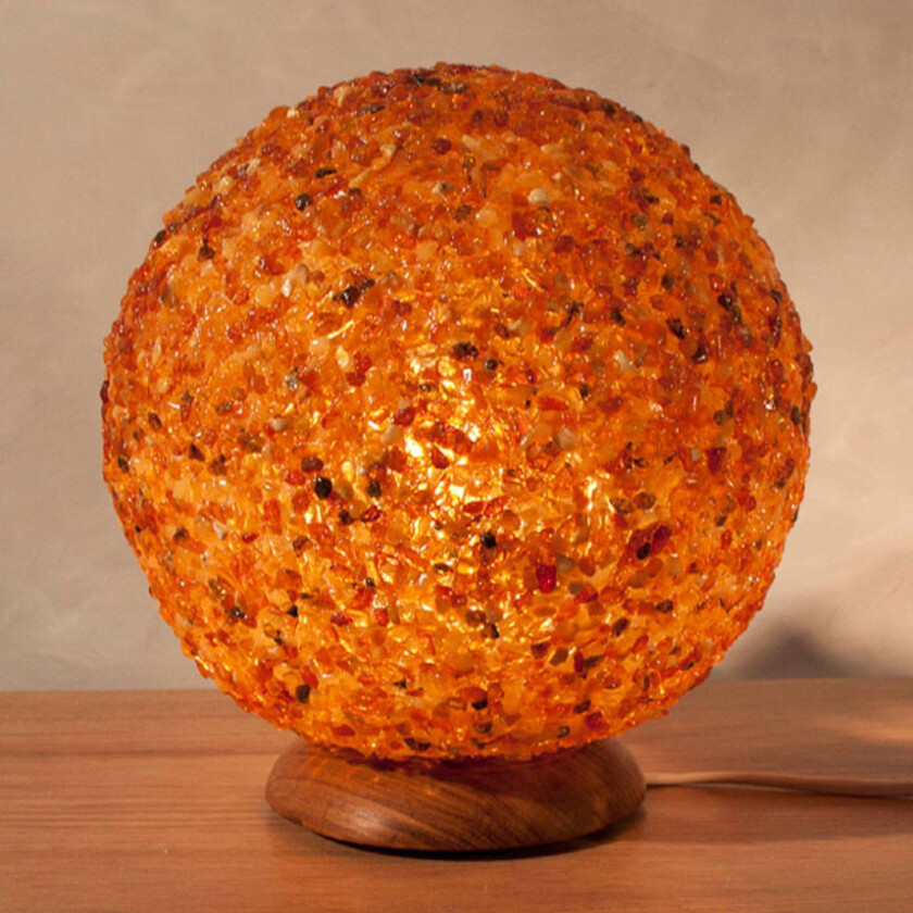 LED-bordlampe ravfarget i kuleform