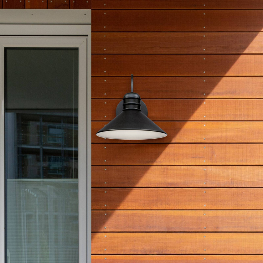 Walter LED-vegglampe, dimbar svart
