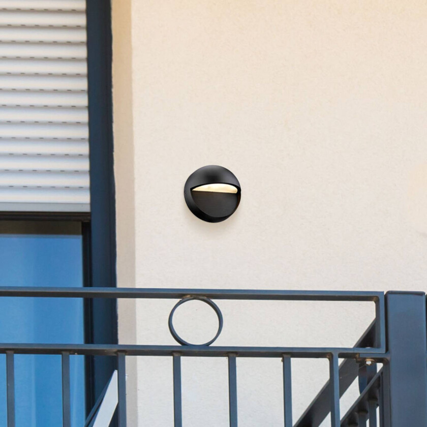 Winslett LED-vegglampe dimbar, svart
