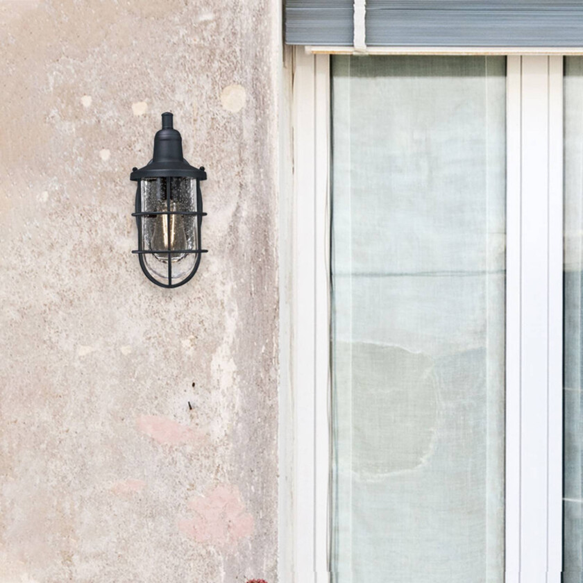 Crestview utendørs vegglampe, bur