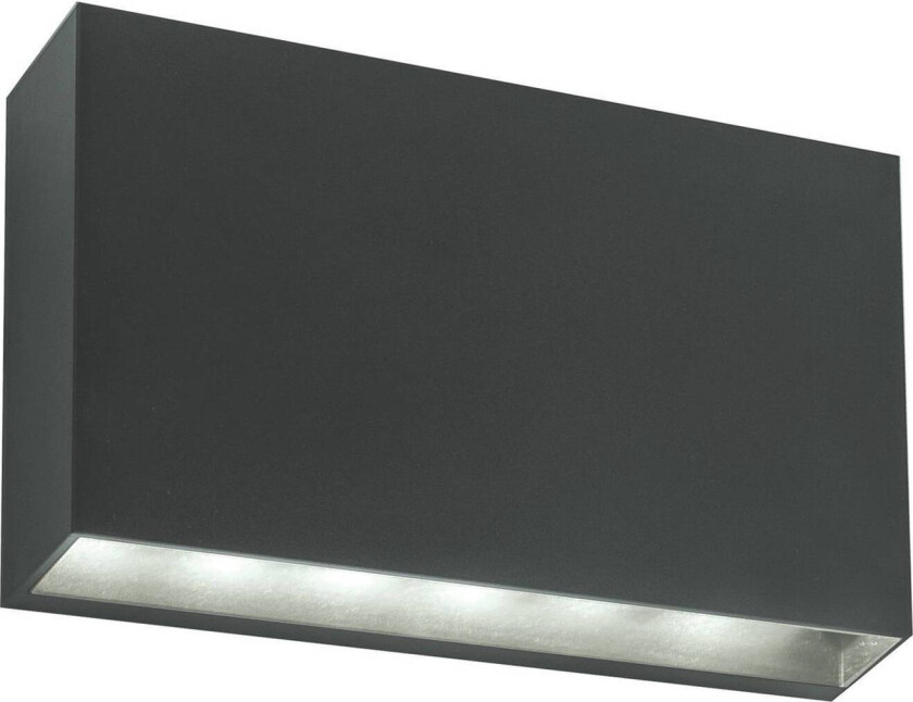 Utendørs LED-vegglampe Elvira, mørkegrå