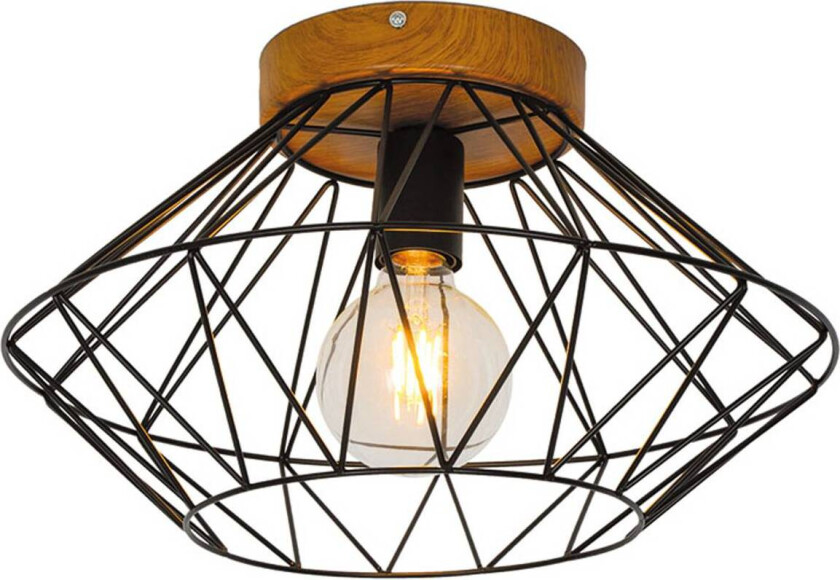 Taklampe Vega med burskjerm